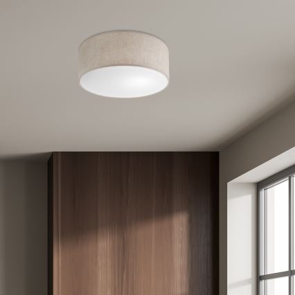 Plafondlamp SIRJA, 1x E27 (15 W, 230 V), Ø 35 cm, beige