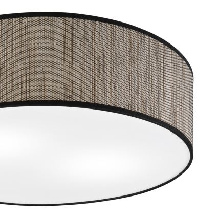 Plafondlamp SIRJA 2xE27/15W/230V Ø 45 cm bruin