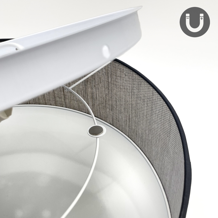 Plafondlamp SIRJA 2xE27/15W/230V Ø 45 cm bruin