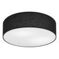 Plafondlamp SIRJA 2xE27/15W/230V Ø 45 cm zwart