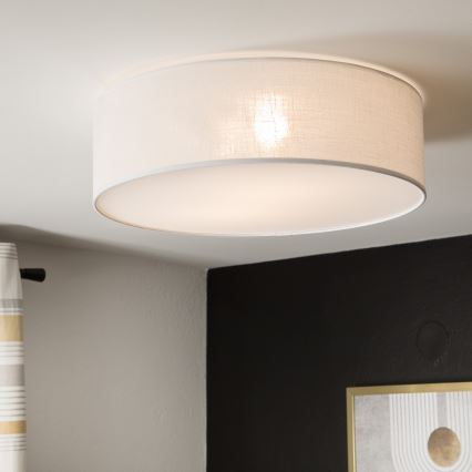 Plafondlamp SIRJA 2xE27/60W/230V Ø 45 cm wit