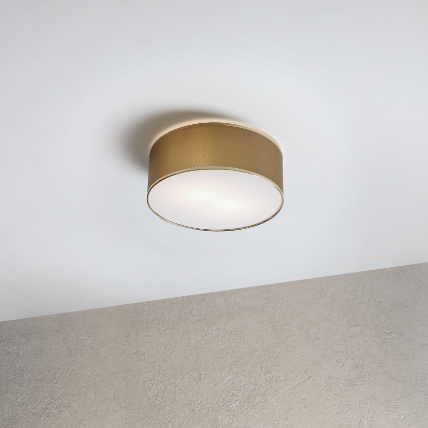 Plafondlamp SIRJA DOUBLE 2xE14/15W/230V Ø 35 cm bruin/goud