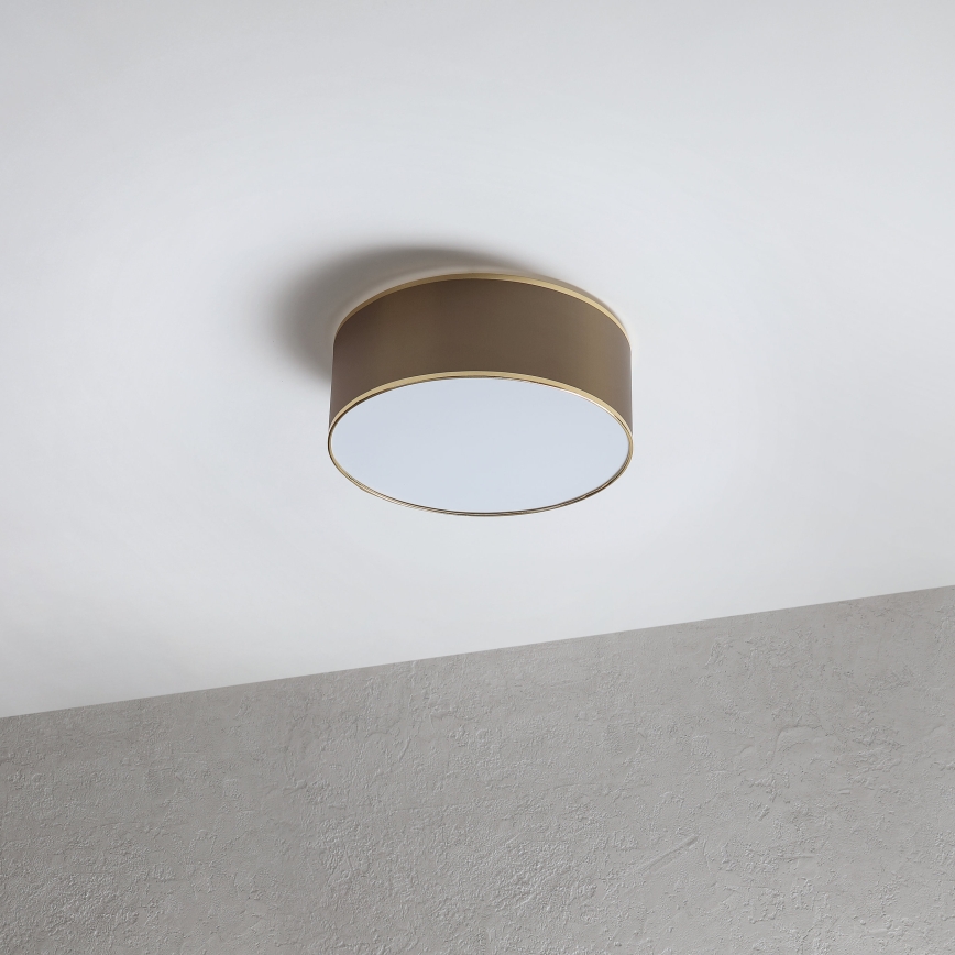 Plafondlamp SIRJA DOUBLE 2xE14/15W/230V Ø 35 cm bruin/goud
