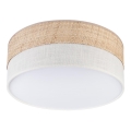 Plafondlamp SIRJA DOUBLE BOHO 2xE14/15W/230V Ø 35 cm beige/crème
