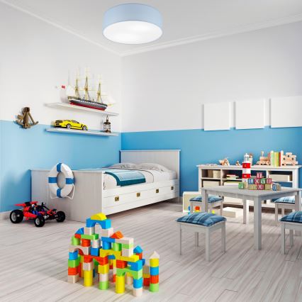 Plafondlamp SIRJA PASTEL 2xE27/15W/230V Ø 45 cm blauw