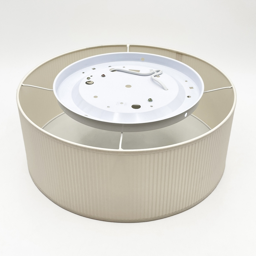 Plafondlamp SIRJA PLISADO 2xE27/15W/230V Ø 35 cm crème