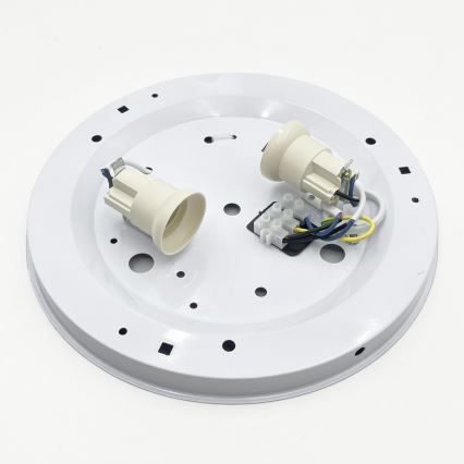 Plafondlamp SIRJA PLISADO 2xE27/15W/230V Ø 35 cm wit