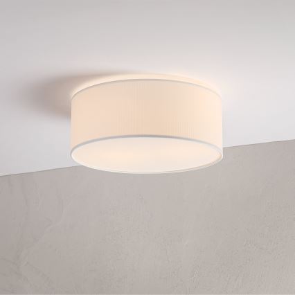 Plafondlamp SIRJA PLISADO 2xE27/15W/230V Ø 35 cm wit