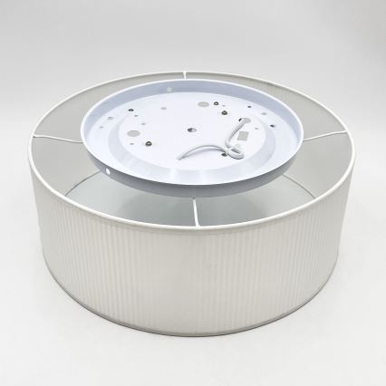 Plafondlamp SIRJA PLISADO 2xE27/15W/230V Ø 35 cm wit
