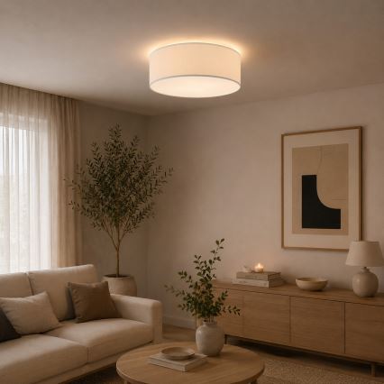 Plafondlamp SIRJA PLISADO 4xE27/15W/230V diameter 45 cm crème