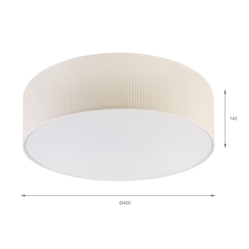 Plafondlamp SIRJA PLISADO 4xE27/15W/230V diameter 45 cm crème