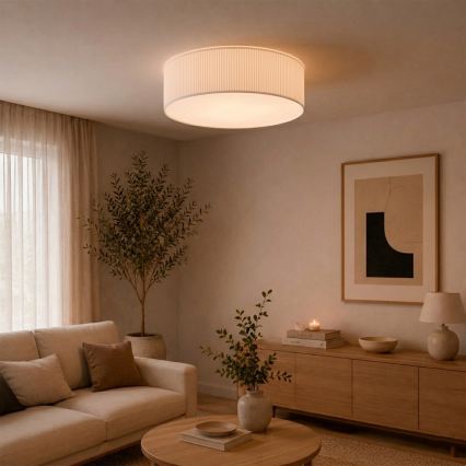 Plafondlamp SIRJA PLISADO 4xE27/15W/230V Ø 45 cm wit