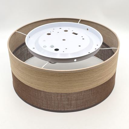 Plafondlamp SIRJA WOOD 1xE27/15W/230V diameter 35 cm bruin/eiken