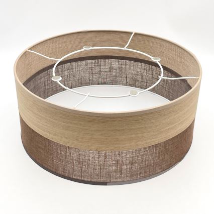 Plafondlamp SIRJA WOOD 1xE27/15W/230V diameter 35 cm bruin/eiken