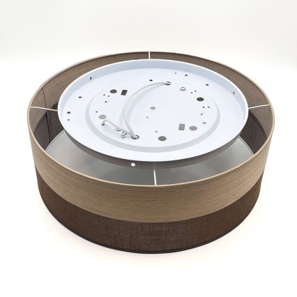 Plafondlamp SIRJA WOOD 2xE27/15W/230V diameter 45 cm bruin/eiken