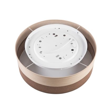 Plafondlamp SIRJA WOOD 2xE27/15W/230V diameter 45 cm bruin/eiken