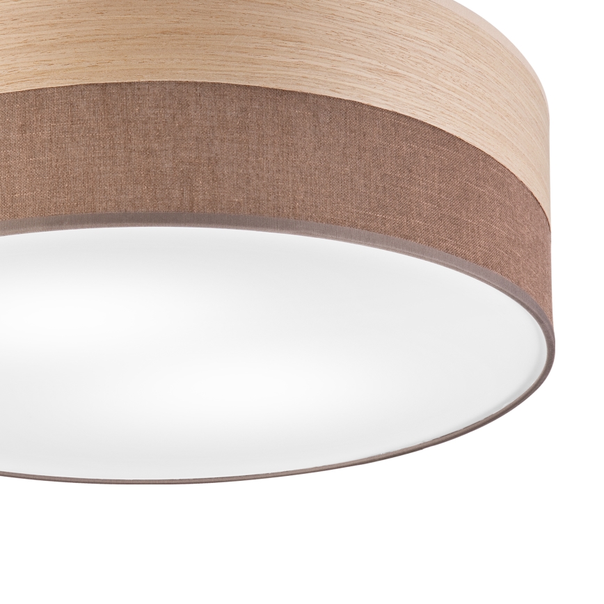 Plafondlamp SIRJA WOOD 2xE27/15W/230V diameter 45 cm bruin/eiken