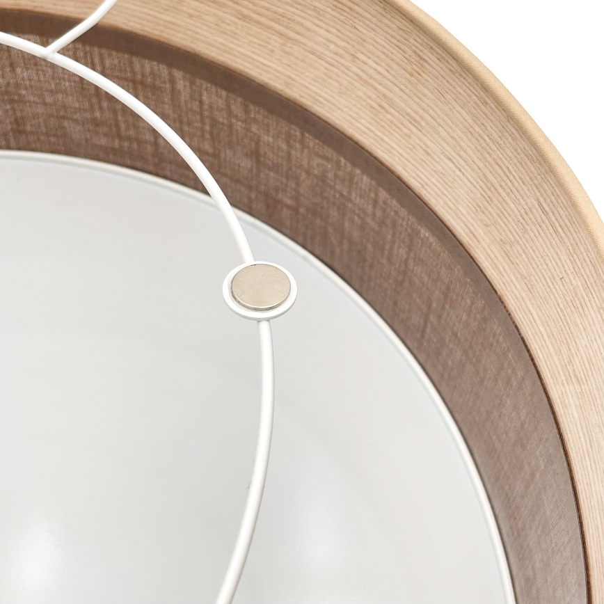 Plafondlamp SIRJA WOOD 2xE27/15W/230V diameter 45 cm bruin/eiken