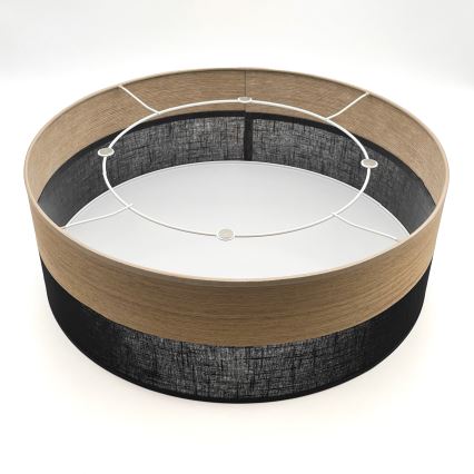 Plafondlamp SIRJA WOOD 2xE27/15W/230V diameter 45 cm zwart/eiken