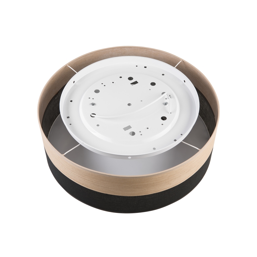 Plafondlamp SIRJA WOOD 2xE27/15W/230V diameter 45 cm zwart/eiken