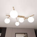Plafondlamp SMART 5xE14/10W/230V beige/wit