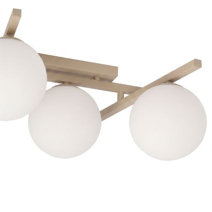 Plafondlamp SMART 5xE14/10W/230V beige/wit