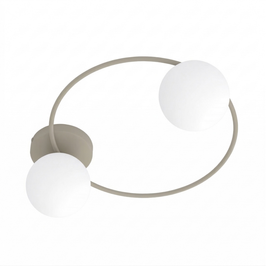 Plafondlamp SOPRA 2xE14/10W/230V beige/wit