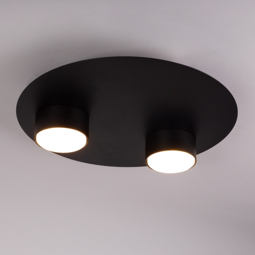Plafondlamp STAR 2xGX53/12W/230V zwart
