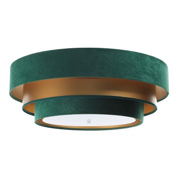 Plafondlamp TRINITI 2xE27/60W/230V groen/goud