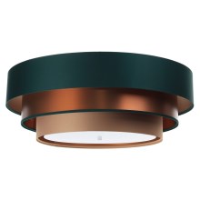 Plafondlamp TRINITI 2xE27/60W/230V groen/koper/bruin