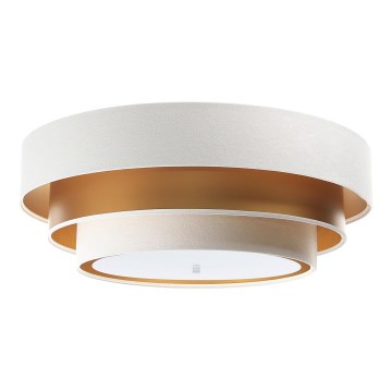 Plafondlamp TRINITI 2xE27/60W/230V wit/goud