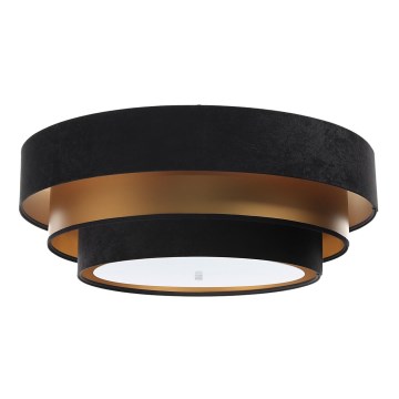 Plafondlamp TRINITI 2xE27/60W/230V zwart/goud