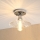 Plafondlamp TRISH 1xE27/15W/230V glanzend chroom/helder