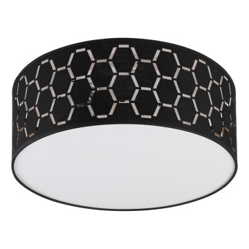 Plafondlamp ULLE 1xE27/15W/230V Ø 35 cm zwart