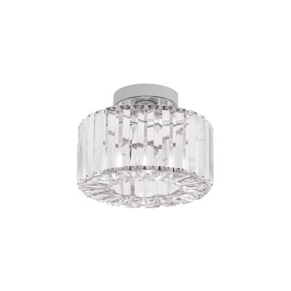 Plafondlamp VETRO 1xE27/15W/230V Ø 24,5 cm mat chroom