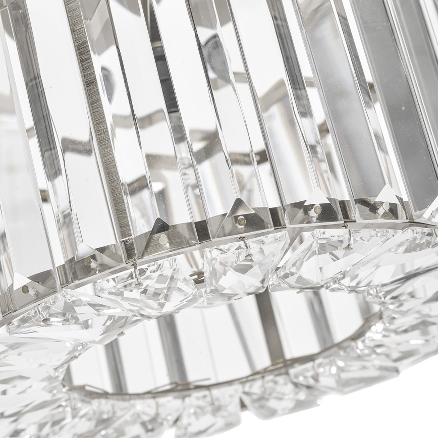 Plafondlamp VETRO 1xE27/15W/230V Ø 24,5 cm mat chroom