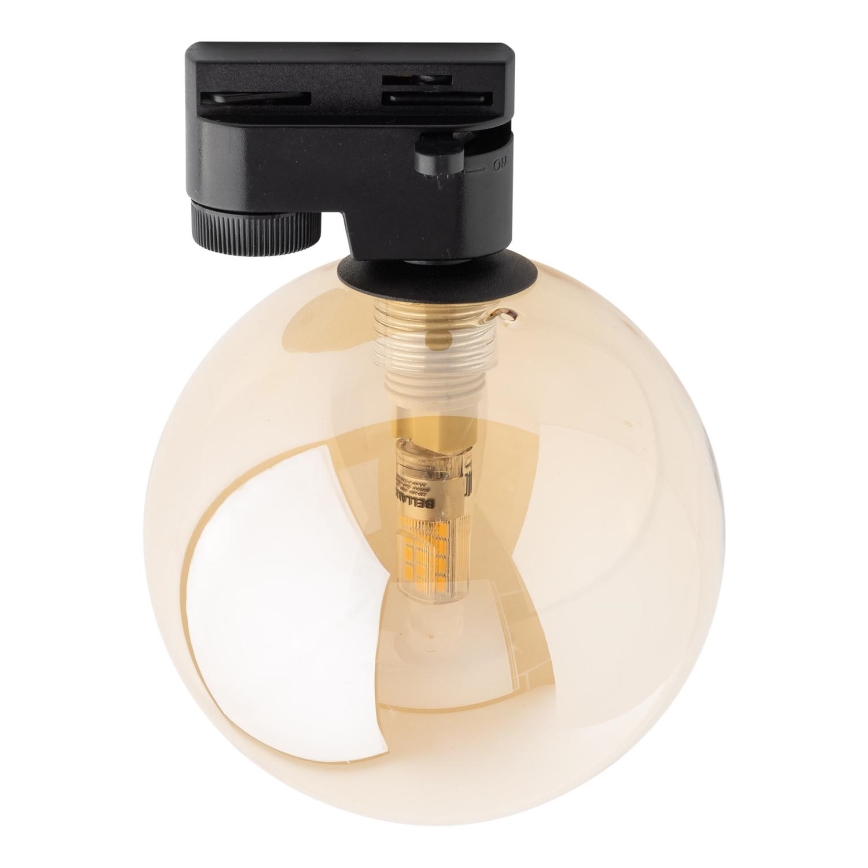 Plafondlamp voor 1-fase railsysteem TRACER 1xG9/8W/230V zwart/gerookt beige