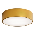 Plafondlamp voor badkamer CLEO met ingebouwde sensor, 2x E27 / 24W / 230V, Ø 30 cm, goudkleurig, IP54
