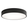 Plafondlamp voor badkamer CLEO met sensor, 4x E27/24W/230V, Ø 50 cm, IP54, zwart