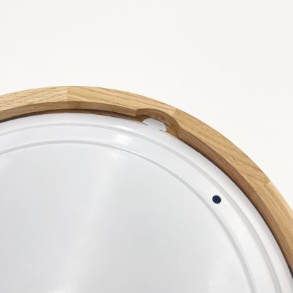 Plafondlamp voor badkamer LINARO 2xE27/15W/230V IP54 eiken Ø 27 cm