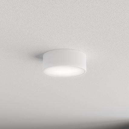 Plafondlamp voor badkamer met sensor CLEO 1xE27/24W/230V Ø 20 cm IP54 wit