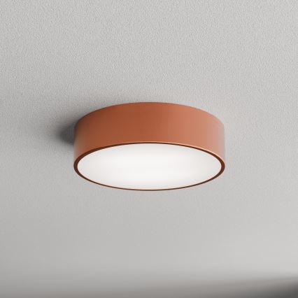 Plafondlamp voor badkamer met sensor CLEO 2xE27/24W/230V Ø 30 cm koperkleurig IP54