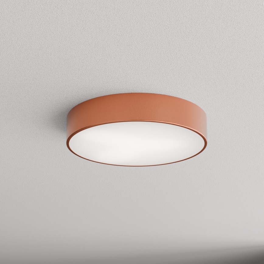 Plafondlamp voor badkamer met sensor CLEO 3xE27/24W/230V Ø 40 cm koperen IP54