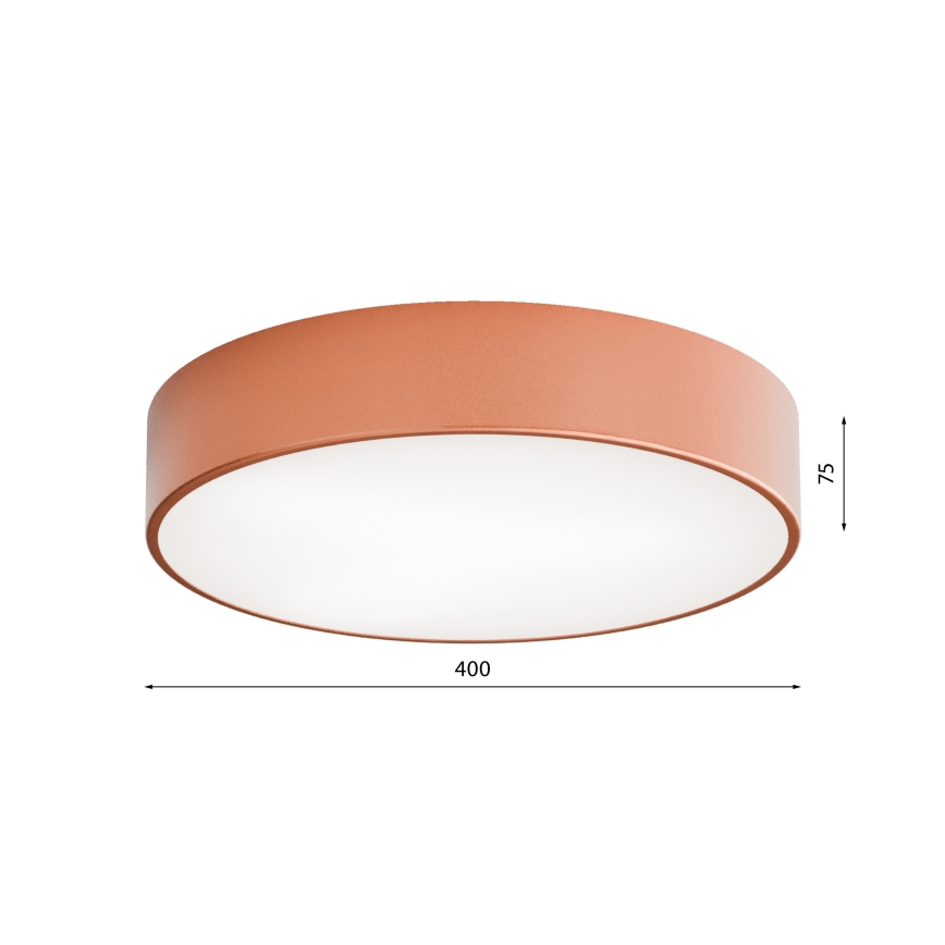 Plafondlamp voor badkamer met sensor CLEO 3xE27/24W/230V Ø 40 cm koperen IP54