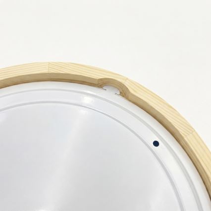 Plafondlamp voor de badkamer NATURAL MODERN 2xE27/15W/230V IP54 Ø 27,5 cm dennenhout