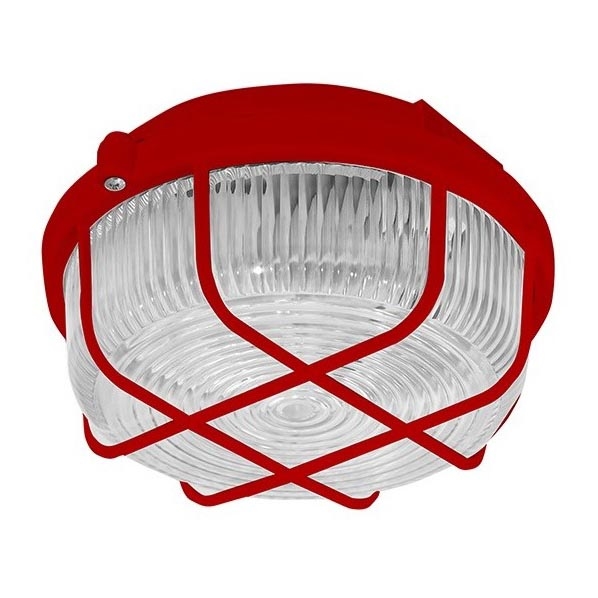 Plafondlamp voor buiten 1 × E27/100 W/230 V  IP44 rood