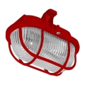 Plafondlamp voor buiten OVAL 1xE27/60W/230V IP44 rood