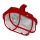 Plafondlamp voor buiten OVAL 1xE27/60W/230V IP44 rood