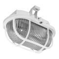 Plafondlamp voor buiten OVAL 1xE27/60W/230V IP44 wit