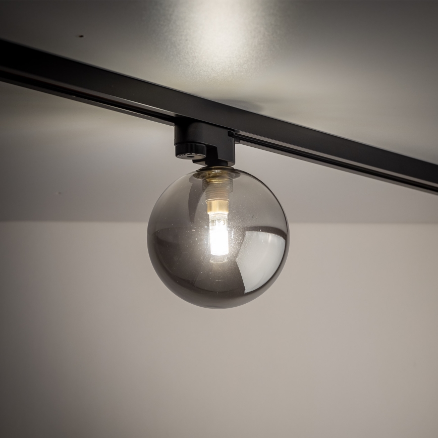 Plafondlamp voor 1-fase railsysteem TRACER 1xG9/8W/230V zwart/gerookt zwart